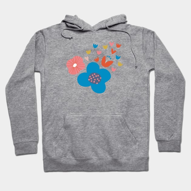 Beautiful Flowers Hoodie by Rosalind Maroney Illustration